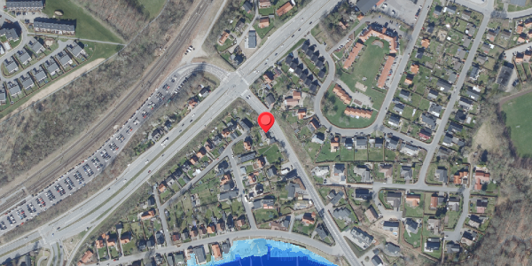 Oversvømmelsesrisiko fra vandløb på Oddervej 6, 8660 Skanderborg
