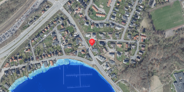 Oversvømmelsesrisiko fra vandløb på Oddervej 13, 8660 Skanderborg