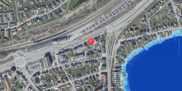 Oversvømmelsesrisiko fra vandløb på Regnbuevænget 9, 8660 Skanderborg