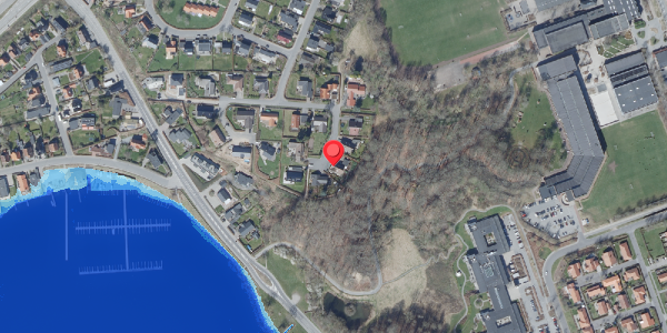 Oversvømmelsesrisiko fra vandløb på Sarabjerg 13, 8660 Skanderborg