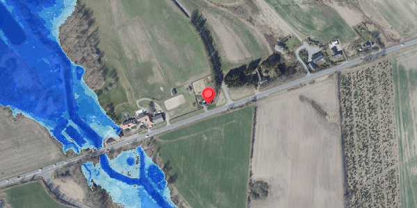 Oversvømmelsesrisiko fra vandløb på Vroldvej 190, 8660 Skanderborg