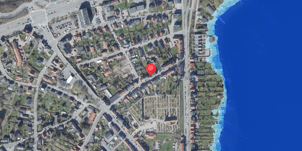 Oversvømmelsesrisiko fra vandløb på Østergade 21, 8660 Skanderborg