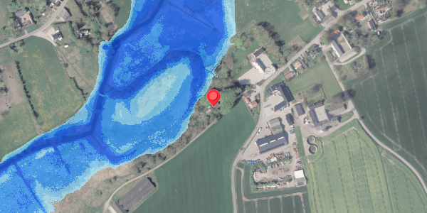 Oversvømmelsesrisiko fra vandløb på Limevej 10, 8963 Auning