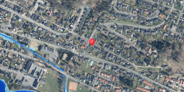 Oversvømmelsesrisiko fra vandløb på Rolighedsvej 2, 8654 Bryrup