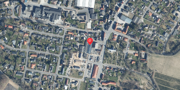 Oversvømmelsesrisiko fra vandløb på Them-Centret 8, 8653 Them