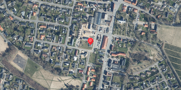 Oversvømmelsesrisiko fra vandløb på Them-Centret 14, 8653 Them