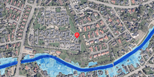 Oversvømmelsesrisiko fra vandløb på Brohaven 41B, 8250 Egå