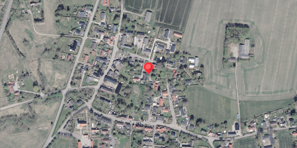 Oversvømmelsesrisiko fra vandløb på Bysvinget 14, 8471 Sabro