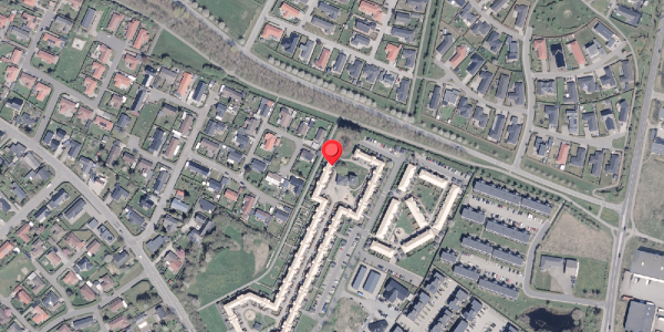 Oversvømmelsesrisiko fra vandløb på Ertebjerg 69A, 8381 Tilst
