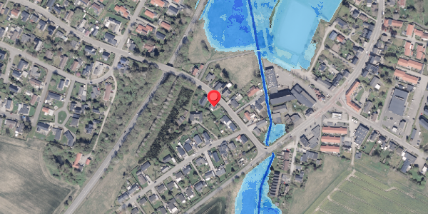 Oversvømmelsesrisiko fra vandløb på Fastrupvej 7, . , 8355 Solbjerg