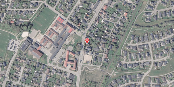 Oversvømmelsesrisiko fra vandløb på Grenåvej 708, 8541 Skødstrup
