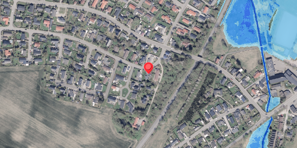 Oversvømmelsesrisiko fra vandløb på Højlundsparken 21, . , 8355 Solbjerg
