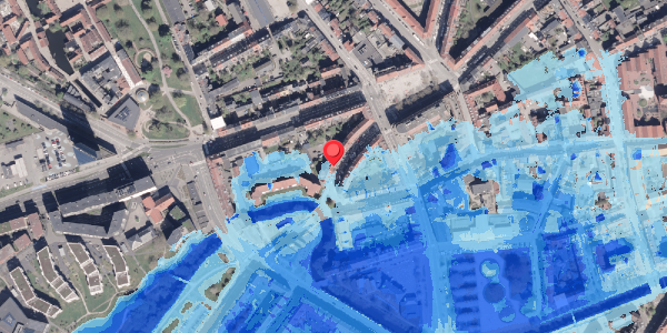 Oversvømmelsesrisiko fra vandløb på Janus La Cours Gade 10, 1. tv, 8000 Aarhus C