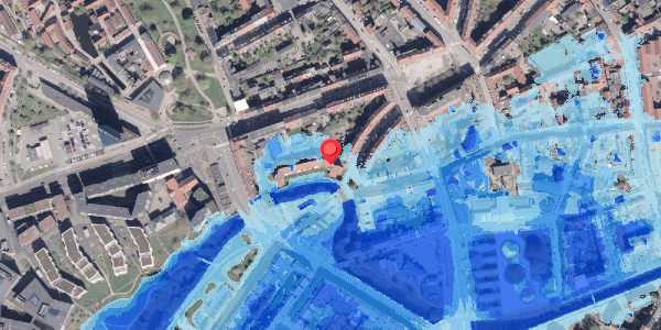Oversvømmelsesrisiko fra vandløb på Janus La Cours Gade 16, st. mf, 8000 Aarhus C