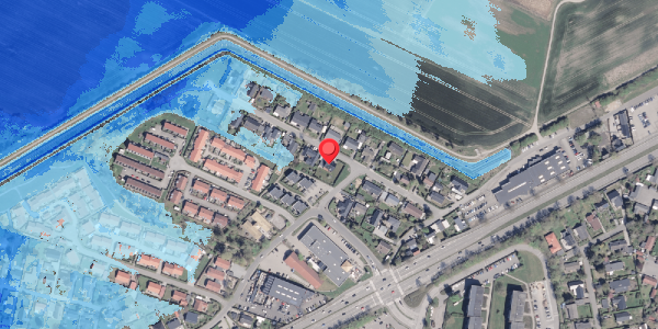 Oversvømmelsesrisiko fra vandløb på Langvad 9, 8250 Egå
