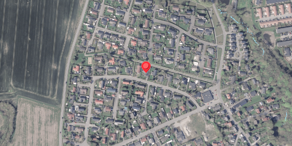 Oversvømmelsesrisiko fra vandløb på Løvagervej 16, 8530 Hjortshøj