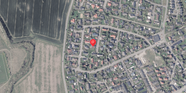 Oversvømmelsesrisiko fra vandløb på Løvagervej 23, 8530 Hjortshøj