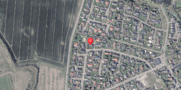 Oversvømmelsesrisiko fra vandløb på Løvagervej 30, 8530 Hjortshøj