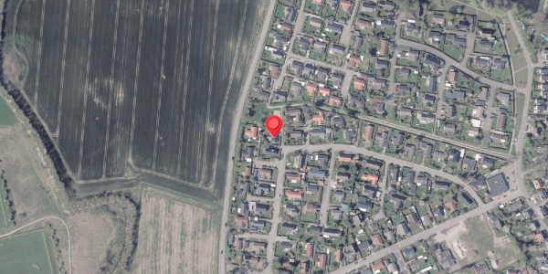 Oversvømmelsesrisiko fra vandløb på Løvagervej 34, 8530 Hjortshøj
