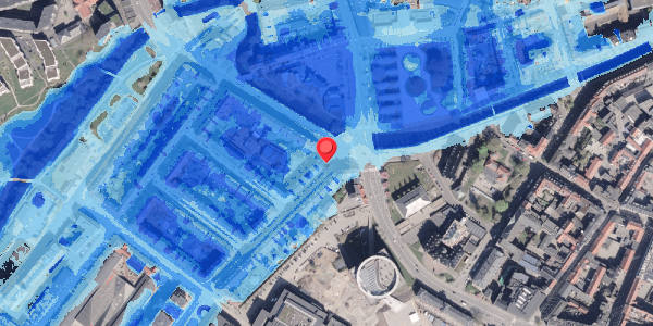 Oversvømmelsesrisiko fra vandløb på Marstrandsgade 2, st. , 8000 Aarhus C