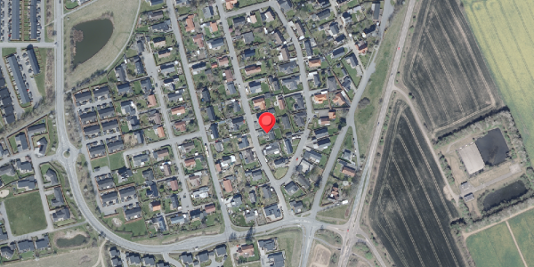 Oversvømmelsesrisiko fra vandløb på Nyvangsvej 21, 8462 Harlev J