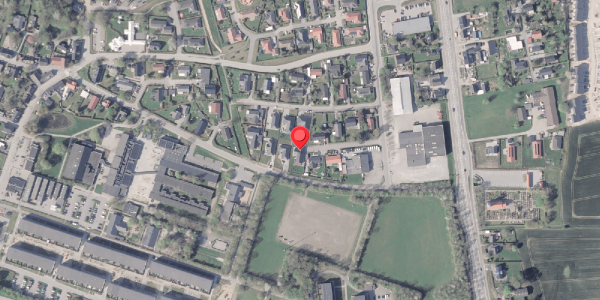 Oversvømmelsesrisiko fra vandløb på Parallelvej 57, 8380 Trige