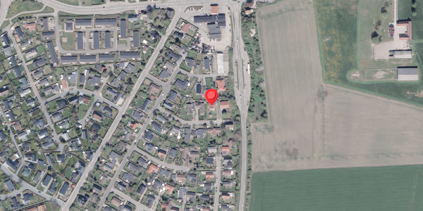 Oversvømmelsesrisiko fra vandløb på Rugmarksvej 5, 8462 Harlev J