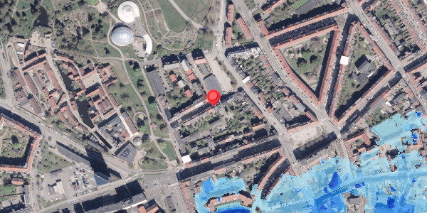 Oversvømmelsesrisiko fra vandløb på Saltholmsgade 15, . , 8000 Aarhus C