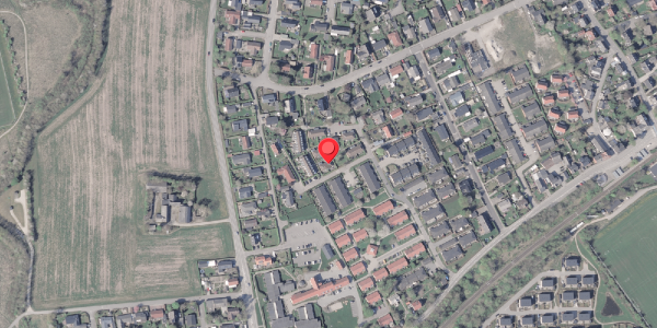 Oversvømmelsesrisiko fra vandløb på Sensommervej 171, 8530 Hjortshøj