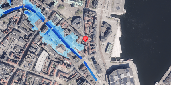 Oversvømmelsesrisiko fra vandløb på Skolegade 26, 1. , 8000 Aarhus C