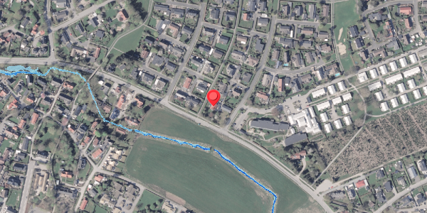 Oversvømmelsesrisiko fra vandløb på Skæring Havvej 85, 8250 Egå