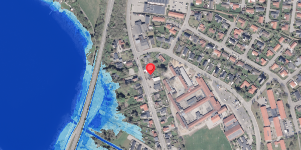 Oversvømmelsesrisiko fra vandløb på Solbjerg Hovedgade 27, 8355 Solbjerg