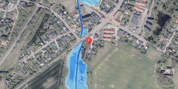 Oversvømmelsesrisiko fra vandløb på Solbjerg Hovedgade 97, 8355 Solbjerg