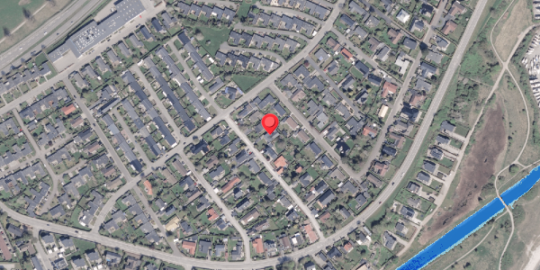 Oversvømmelsesrisiko fra vandløb på Solvejen 14, . , 8250 Egå