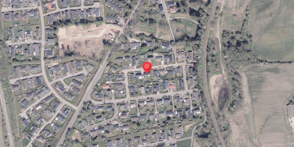 Oversvømmelsesrisiko fra vandløb på Teglvangen 8, 8340 Malling