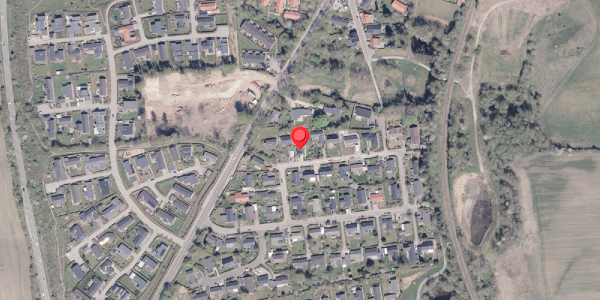 Oversvømmelsesrisiko fra vandløb på Teglvangen 17, 8340 Malling