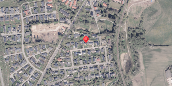 Oversvømmelsesrisiko fra vandløb på Teglvangen 21, 8340 Malling