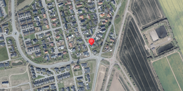 Oversvømmelsesrisiko fra vandløb på Vingetoften 33, 8462 Harlev J