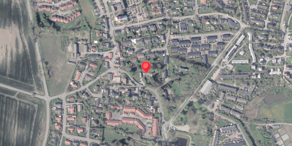 Oversvømmelsesrisiko fra vandløb på Virupvej 7, 8530 Hjortshøj