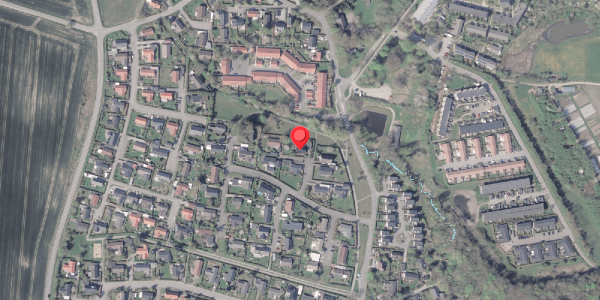 Oversvømmelsesrisiko fra vandløb på Virupvej 40E, 8530 Hjortshøj