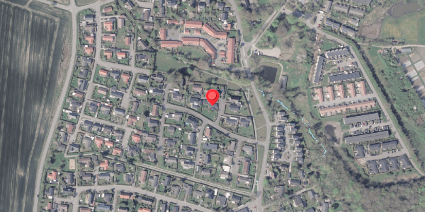 Oversvømmelsesrisiko fra vandløb på Virupvej 40J, 8530 Hjortshøj