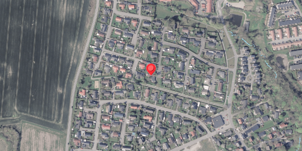 Oversvømmelsesrisiko fra vandløb på Virupvej 44D, 8530 Hjortshøj