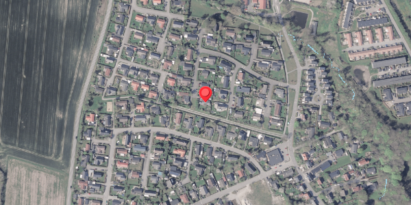 Oversvømmelsesrisiko fra vandløb på Virupvej 44E, 8530 Hjortshøj