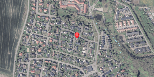 Oversvømmelsesrisiko fra vandløb på Virupvej 46J, 8530 Hjortshøj