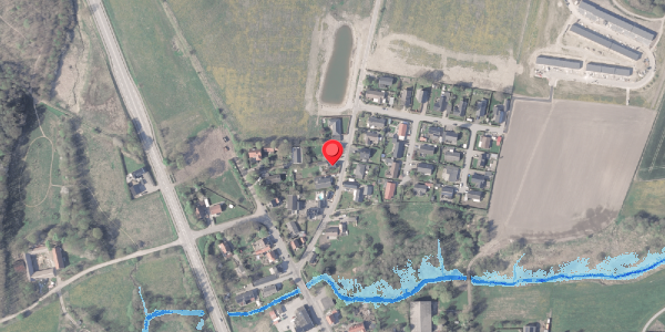 Oversvømmelsesrisiko fra vandløb på Ågade 7, . , 8380 Trige