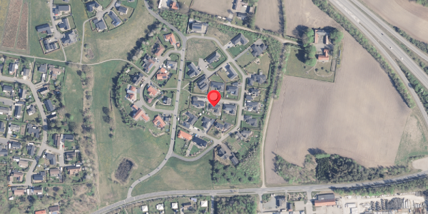 Oversvømmelsesrisiko fra vandløb på Hindbærvej 13, 8840 Rødkærsbro