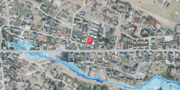Oversvømmelsesrisiko fra vandløb på Oddersvej 4, . , 7700 Thisted
