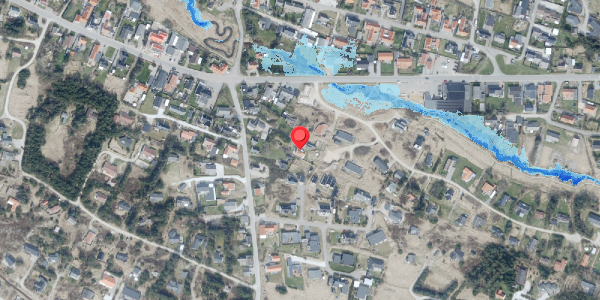 Oversvømmelsesrisiko fra vandløb på Vangsåvej 9, 7700 Thisted