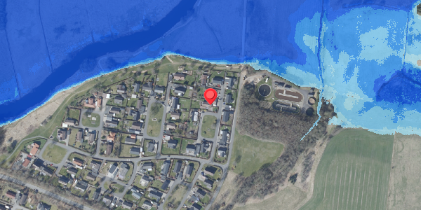 Oversvømmelsesrisiko fra vandløb på Gudenåparken 22, 8860 Ulstrup