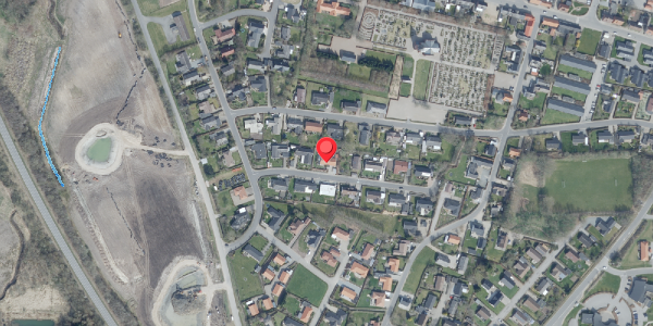 Oversvømmelsesrisiko fra vandløb på Vesterled 7, 7950 Erslev